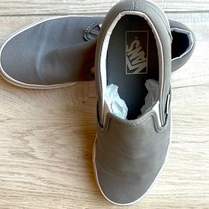 Grey slip on vans